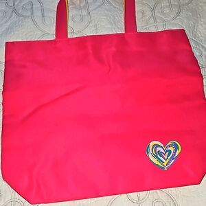 Clinique pink tote bag